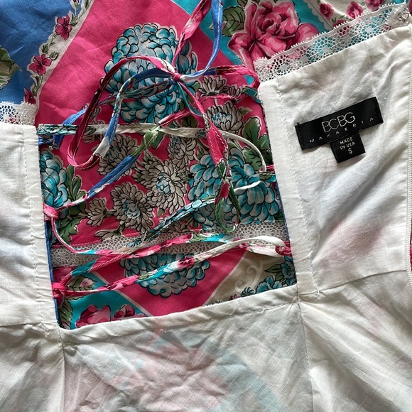 VINTAGE Y2K FLORAL HANDKERCHIEF DRESS SIZE SMALL - Picture 8 of 8